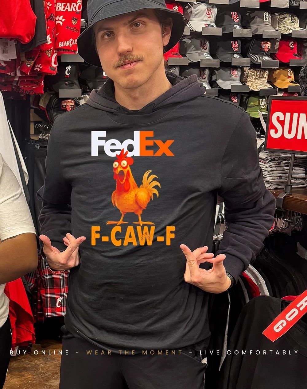 FedEx F-CAW-F Chicken funny shirt