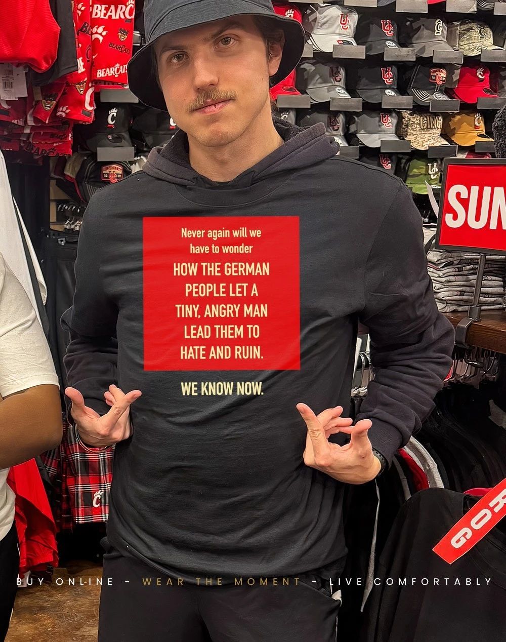 How the german people let a tiny angry man lead them to hate and ruin shirt