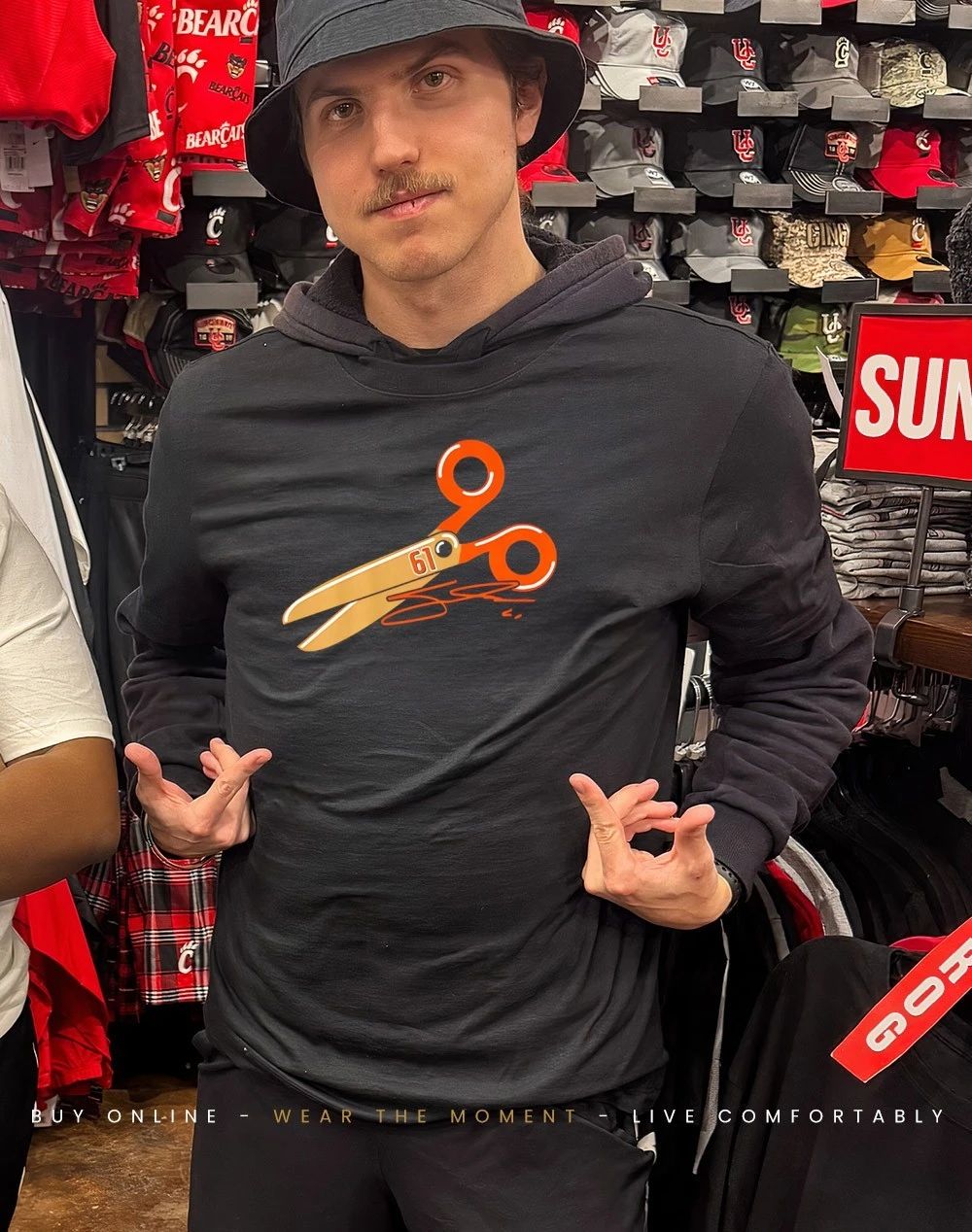 Cutter Gauthier Anaheim Ducks Scissors signature shirt