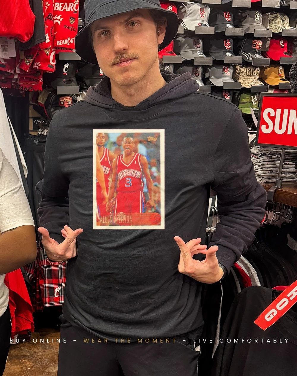 Allen Iverson 76ers 1996 Topps Basketball Legendary Card shirt