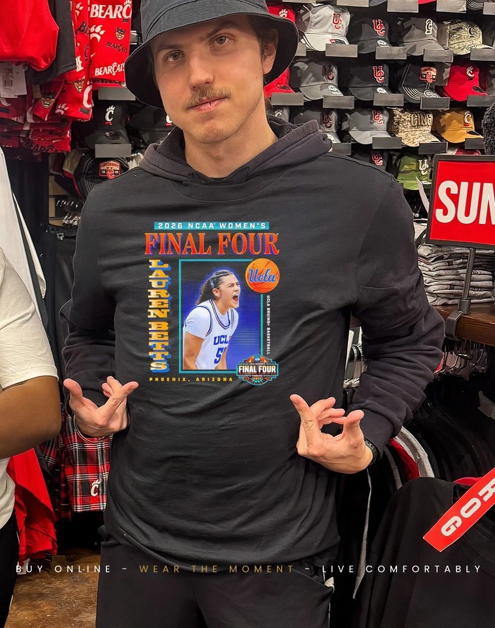 Lauren Betts Ucla 2026 Women’s Basketball Final Four shirt
