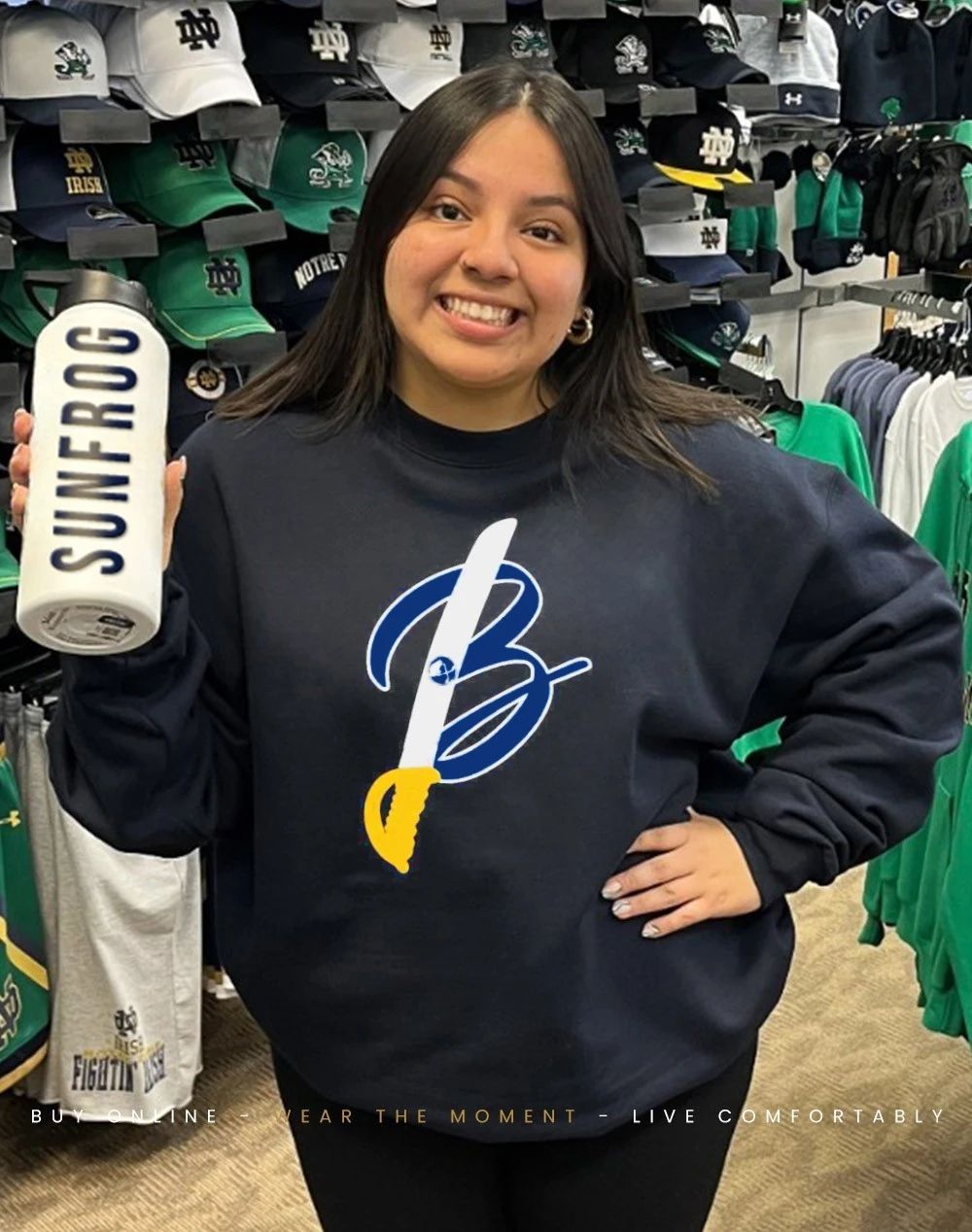 Buffalo Sabres Beer Sword front and back shirt