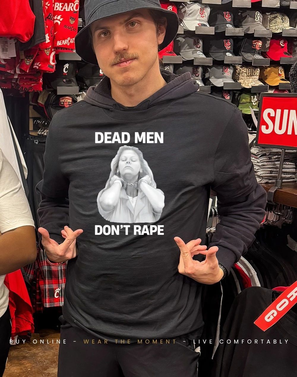 Dead Men Don’t Rape graphic shirt