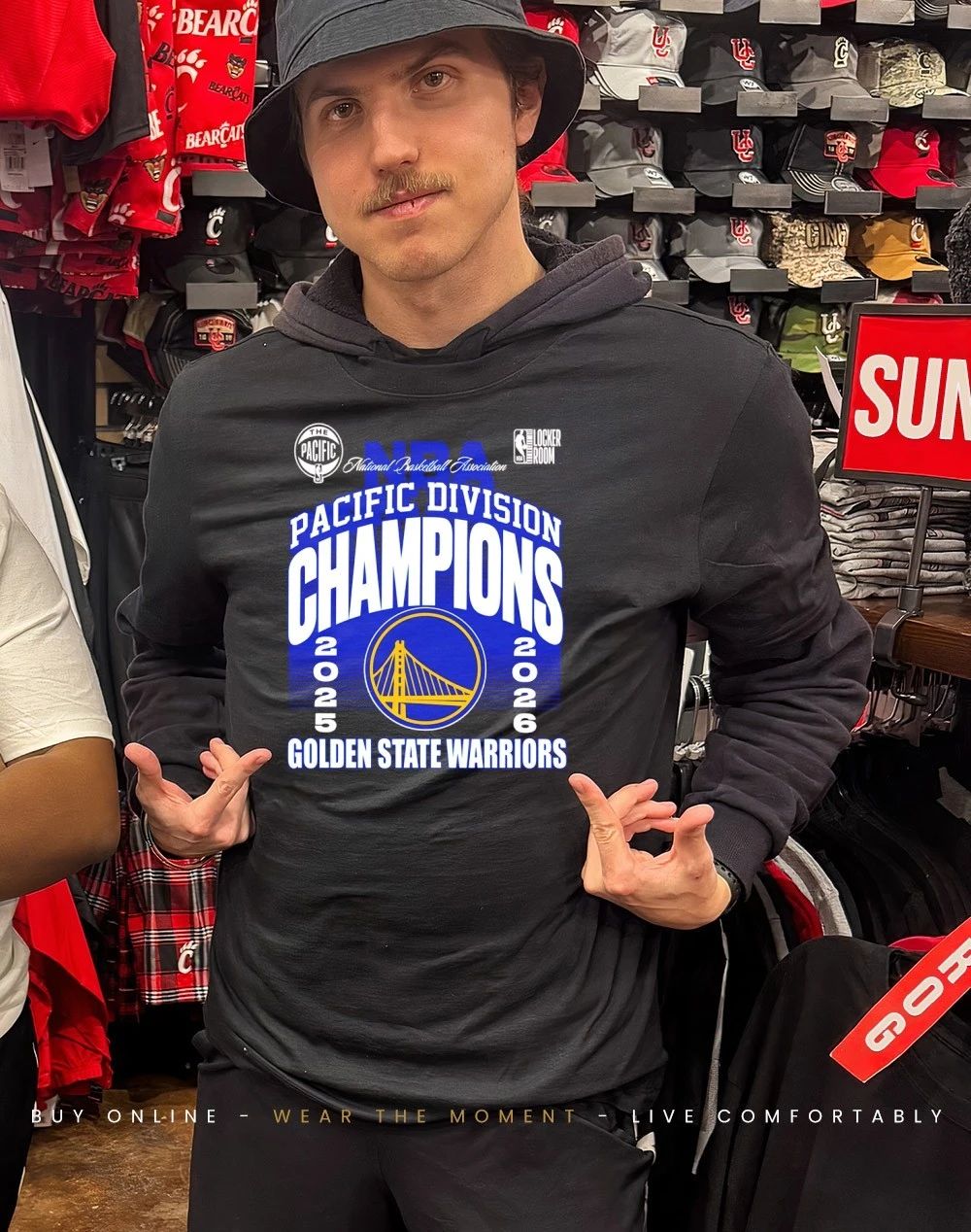 Golden State Warriors 2025-26 NBA Pacific Division Champions Locker Room shirt