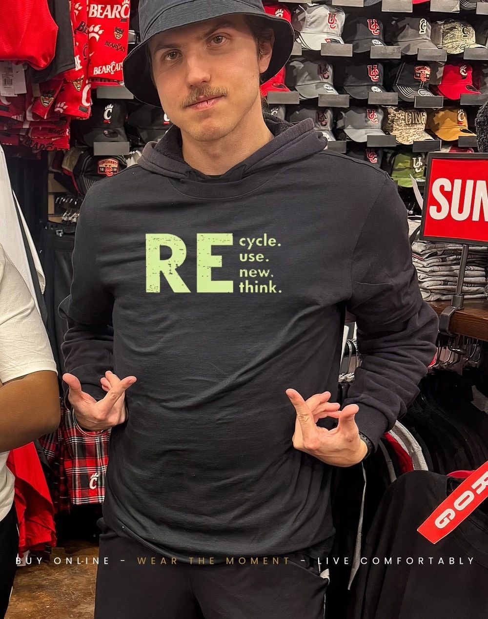 RE Think Green Cycle Use New Think shirt