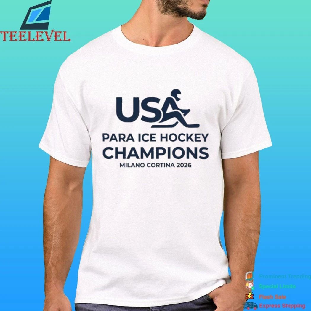 USA Para Ice Hockey Champions Milano Cortina 2026 shirt