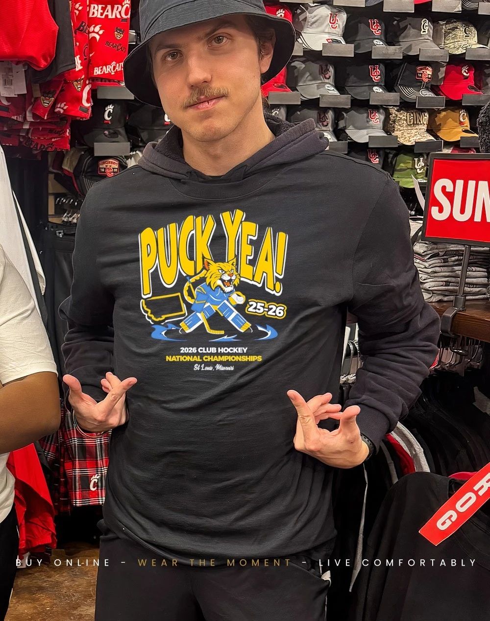 Puck Yea 2026 Club Hockey Nationals Championships shirt