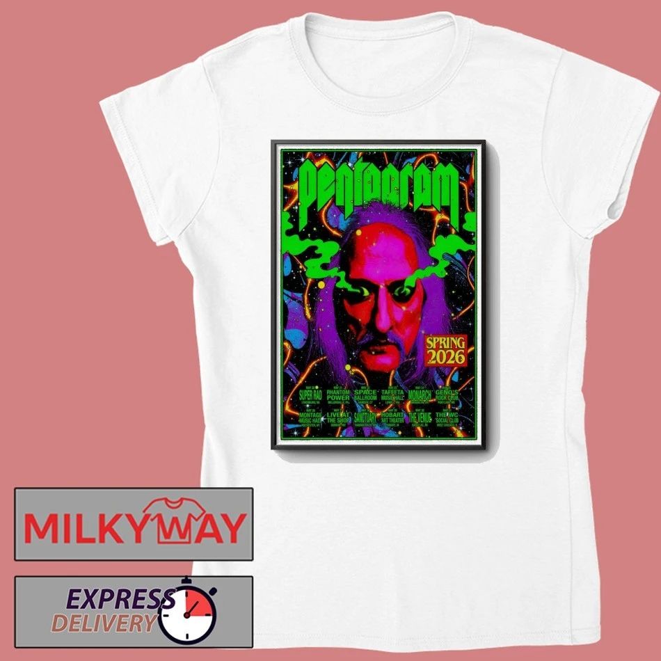 Pentagram Spring Tour 2026 Poster shirt