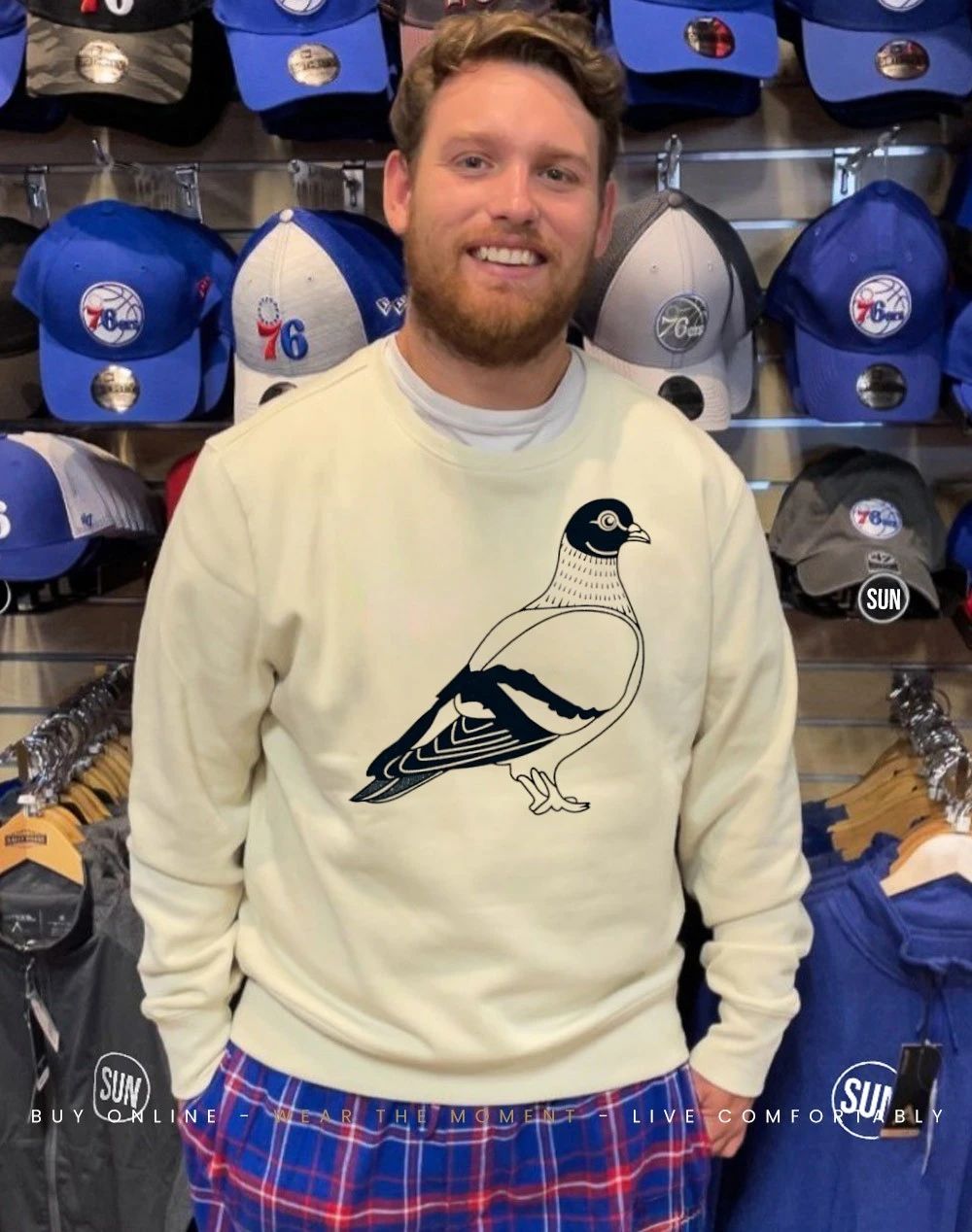 That’s a big pigeon Dove shirt