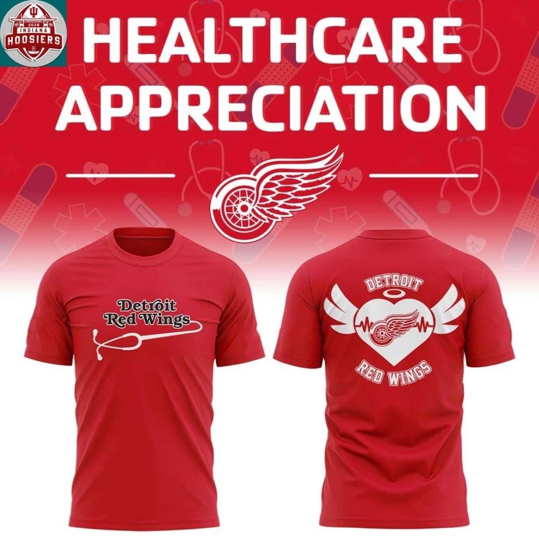 Detroit Red Wings x Healthcare Night Of NHL 2026 Hoodie T-Shirt