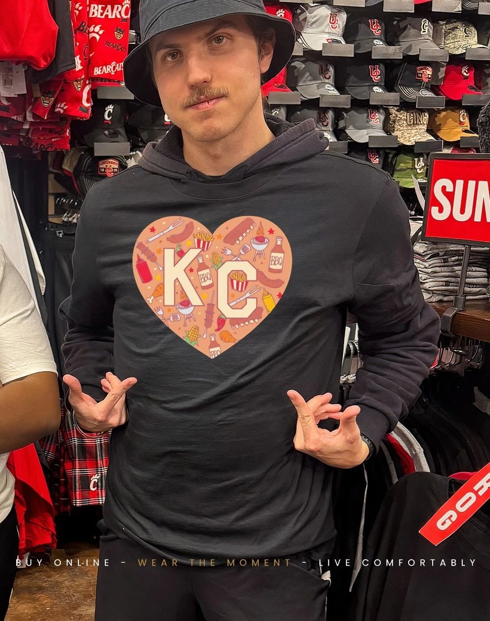 Kansas City BBQ heart shirt