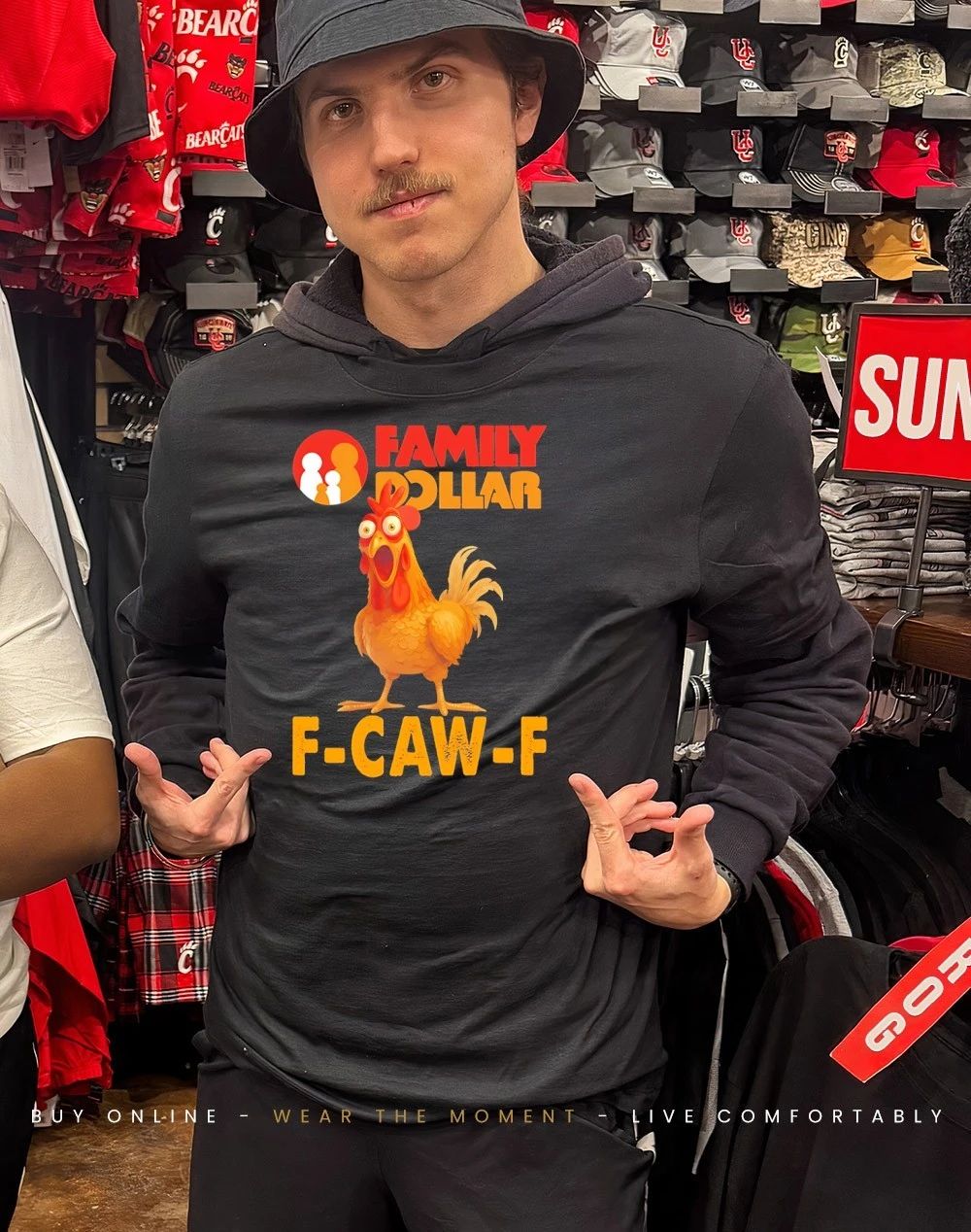 Family Dollar F-CAW-F Chicken funny shirt