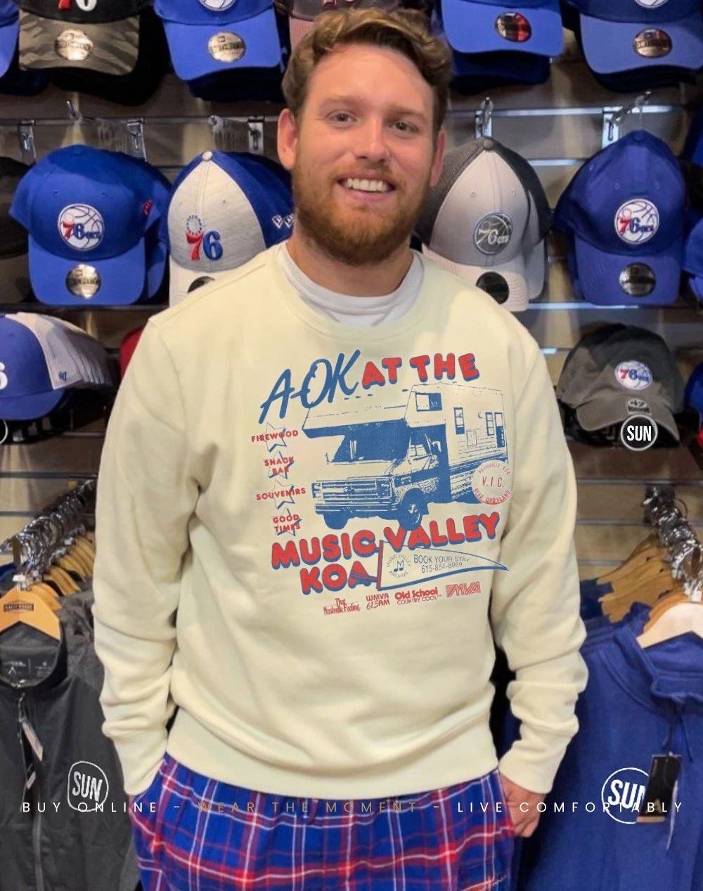 A-OK at the Music Valley KOA firewood snack bar souvenirs good times shirt