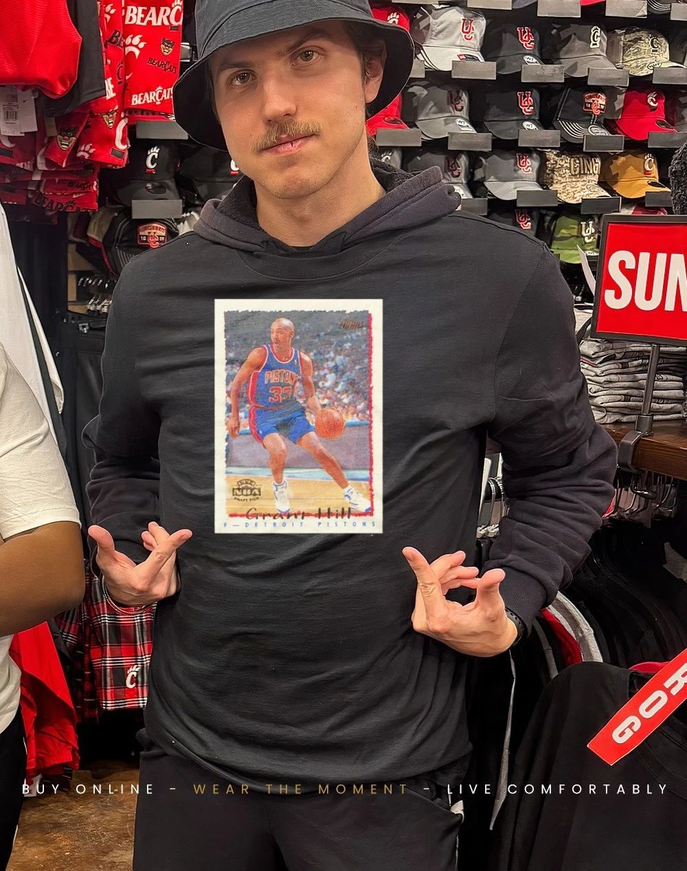 Trant Hill Pistons 1994 Topps Basketball Legendary Card shirt