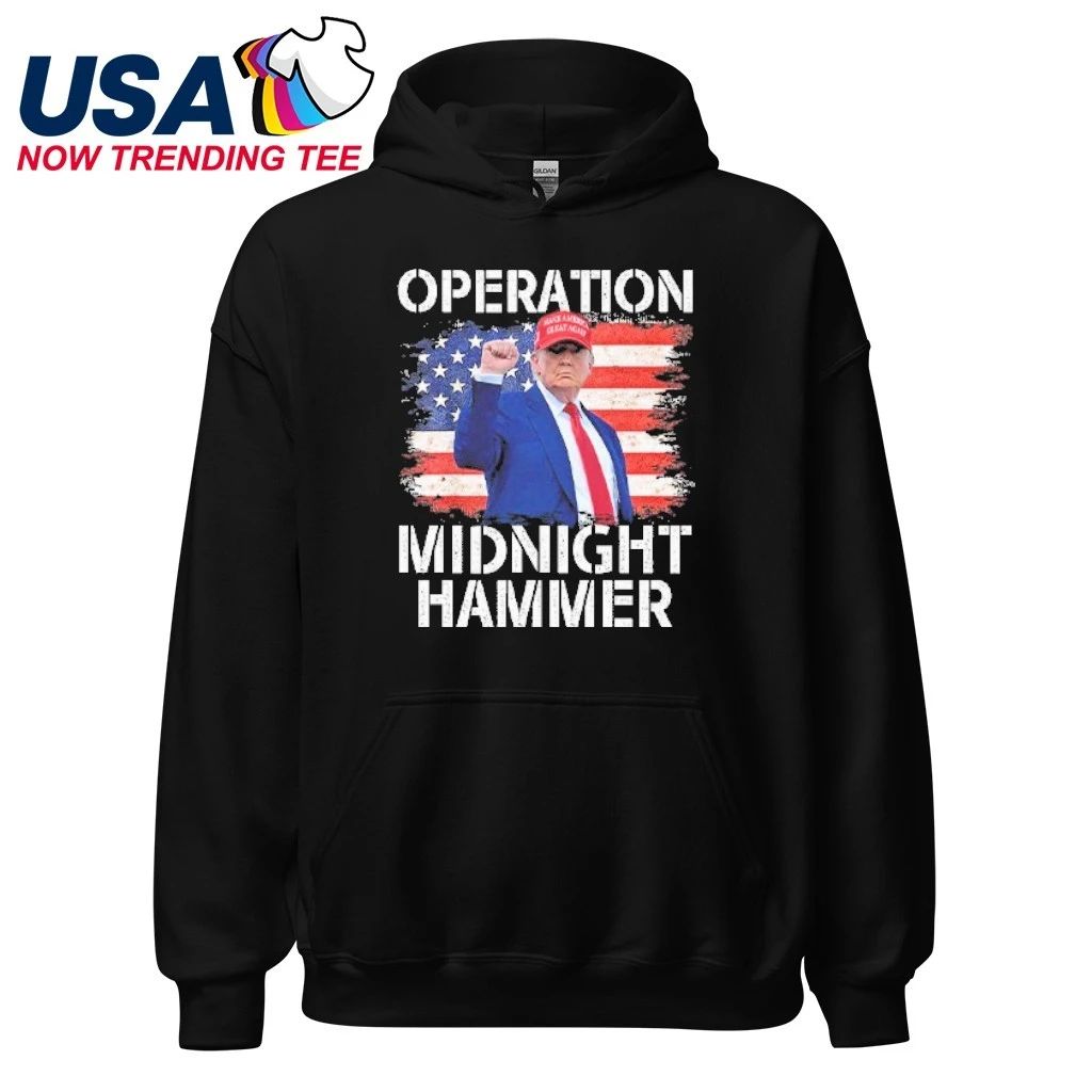 Donald Trump Operation Midnight Hammer USA Flag Shirt