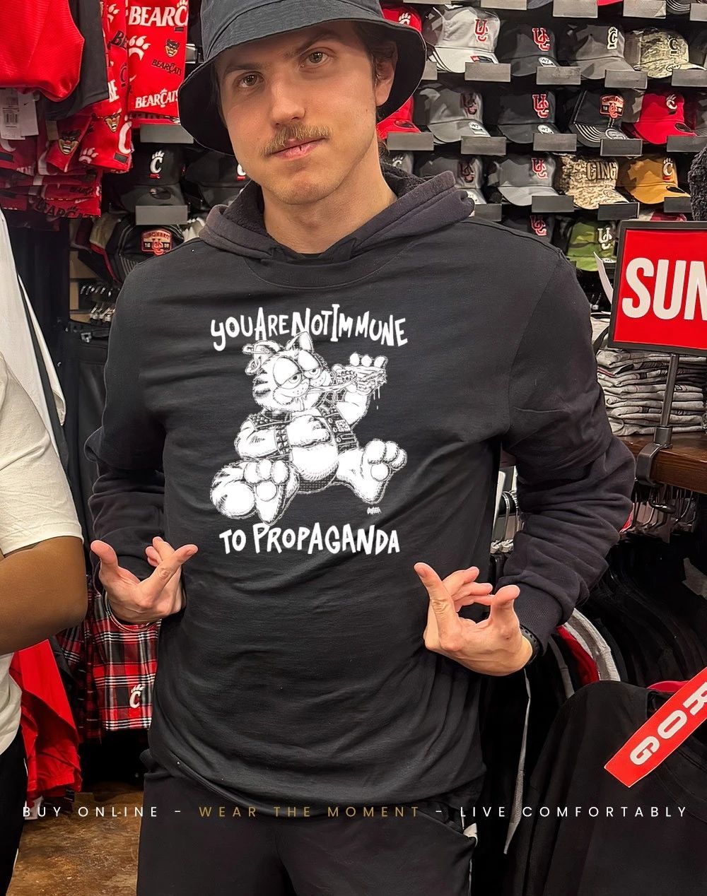 You are not immune to propaganda cat shirt