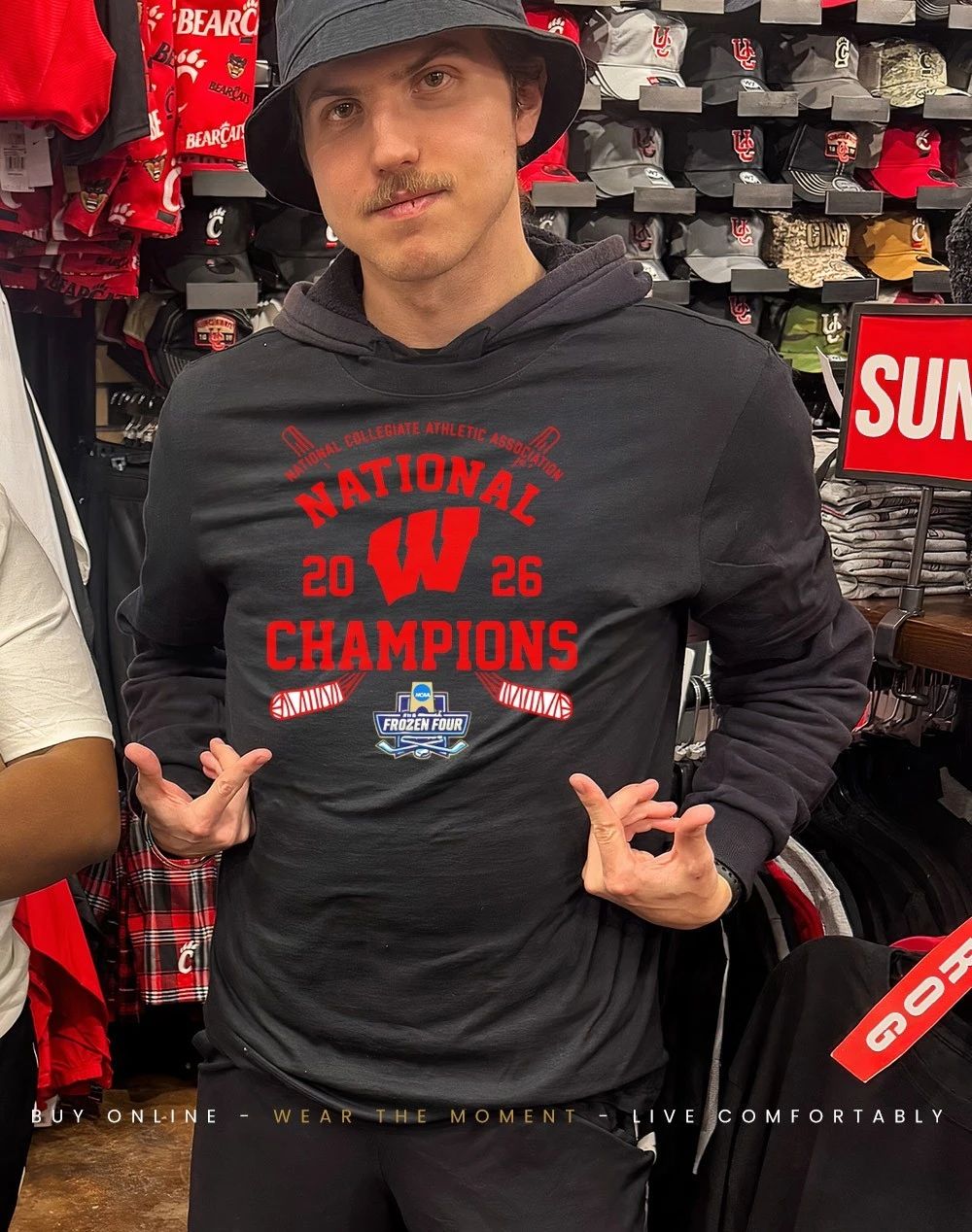 Wisconsin Badgers 2026 National Champions NCAA Frozen Four shirt