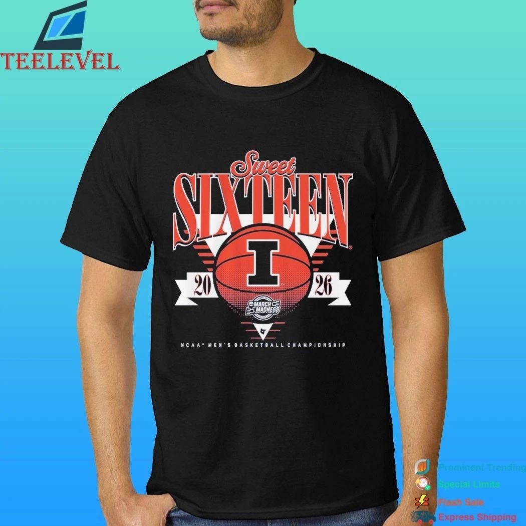 Illinois Fighting Illini Mbb 2026 Sweet Sixteen March Madness Ncaa Men’s Basketball Championship Shirt