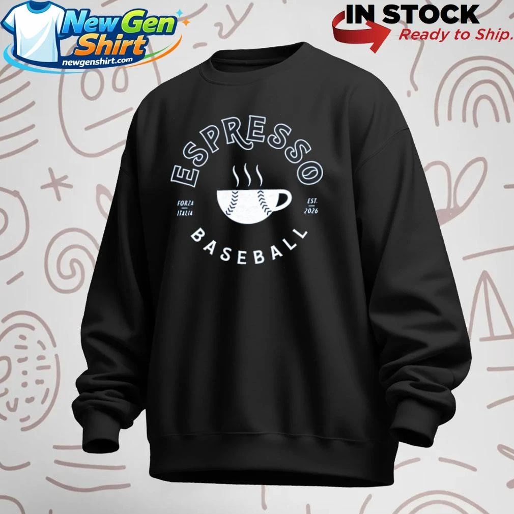 Team Italy Espresso Baseball Shirt