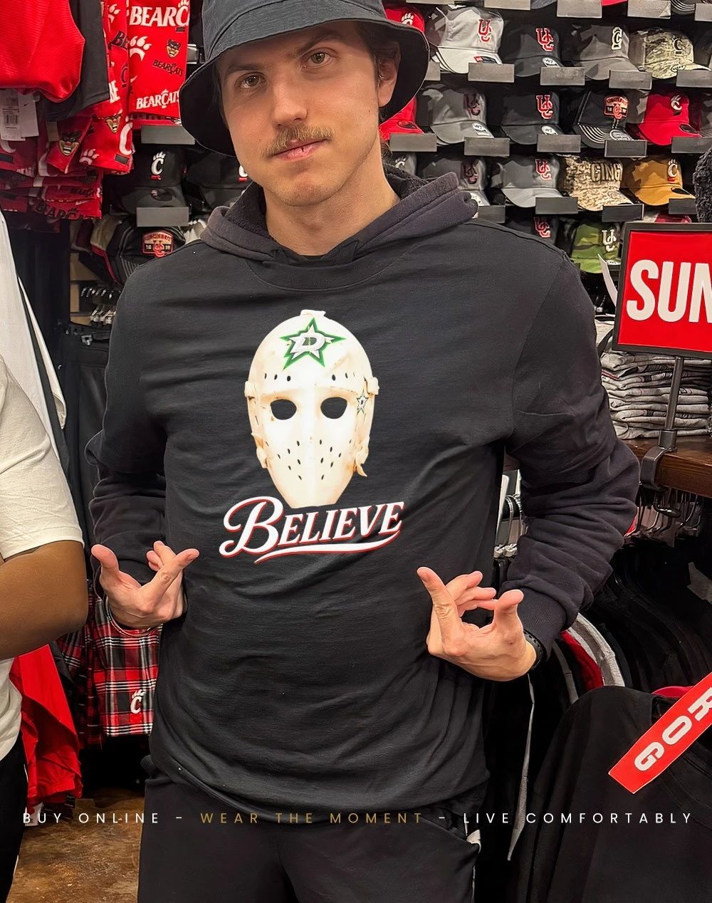 Believe Mask Dallas Stars shirt