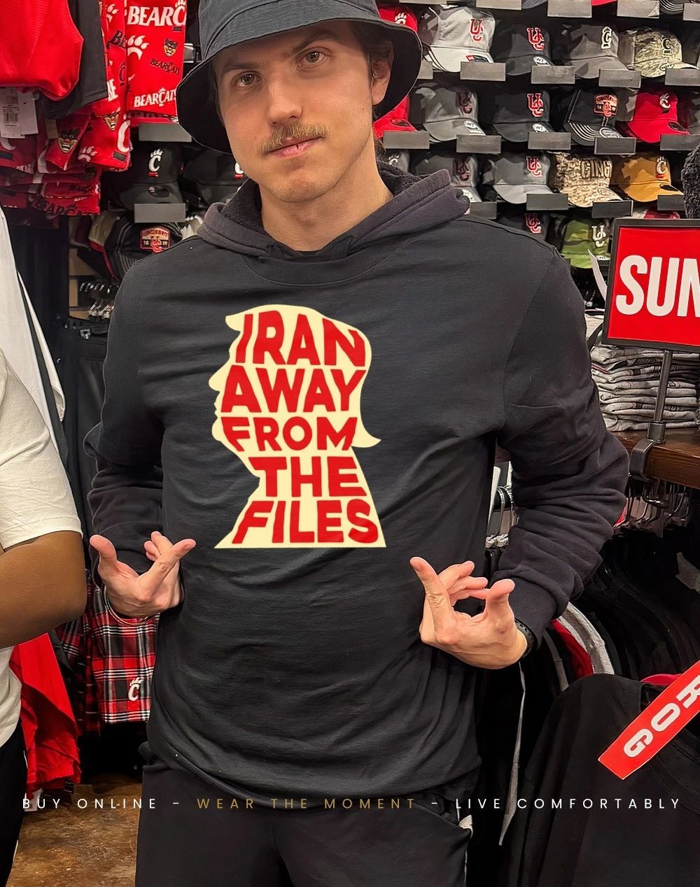 Iran away from the files Trump shirt