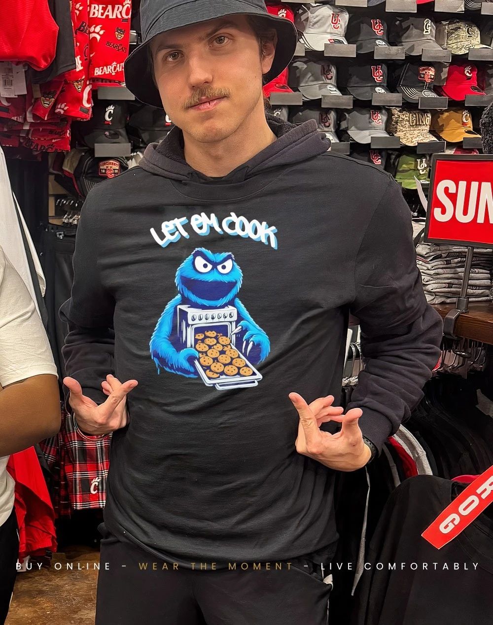 Cookie monster let him cook shirt