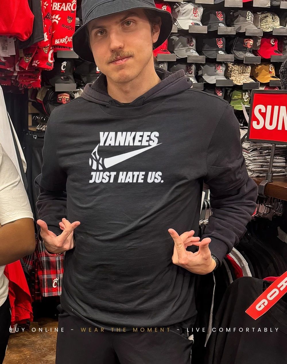 New York Yankees Just Hate Us logo shirt