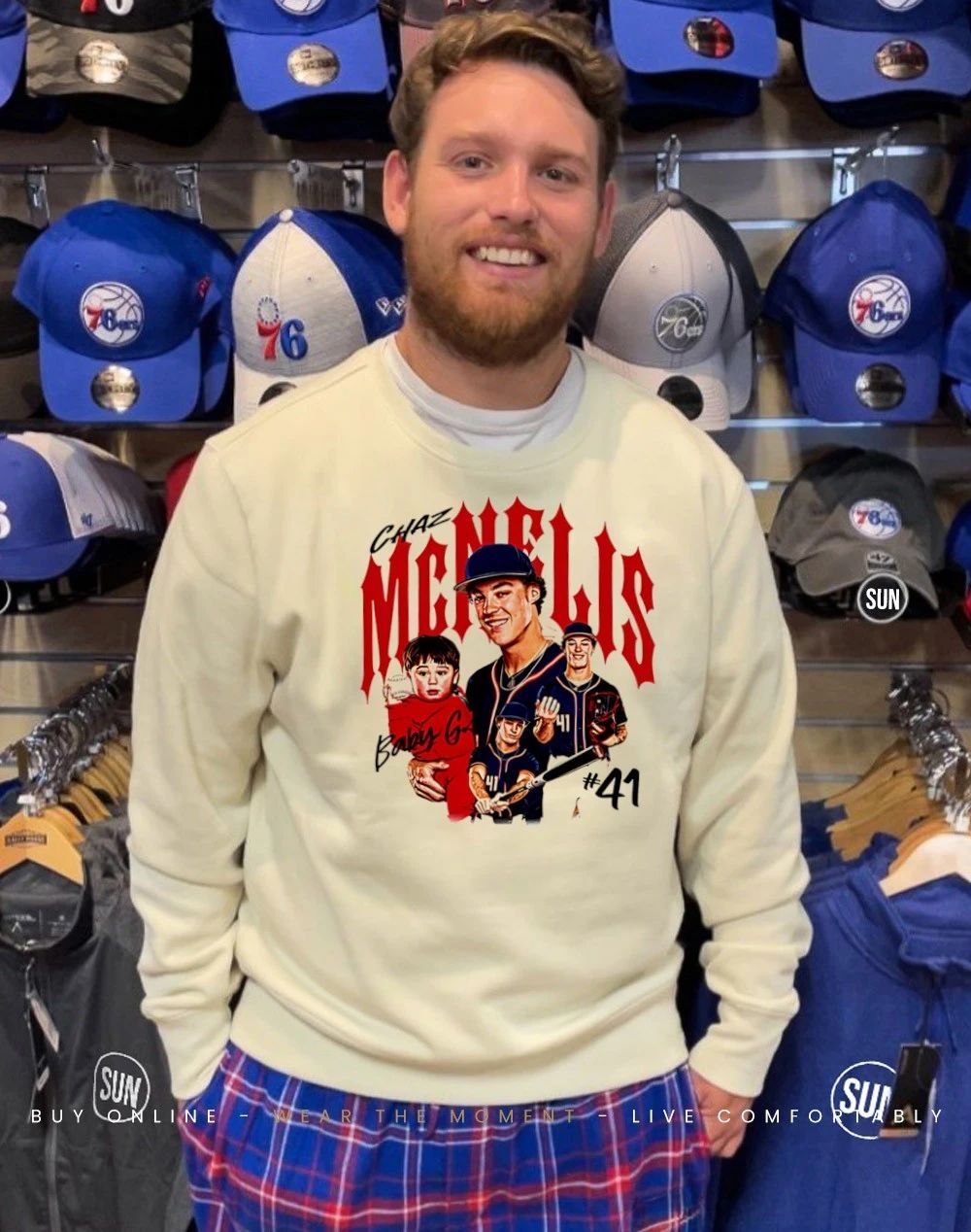Chaz McNelis Arizona Baseball NCAA player collage shirt