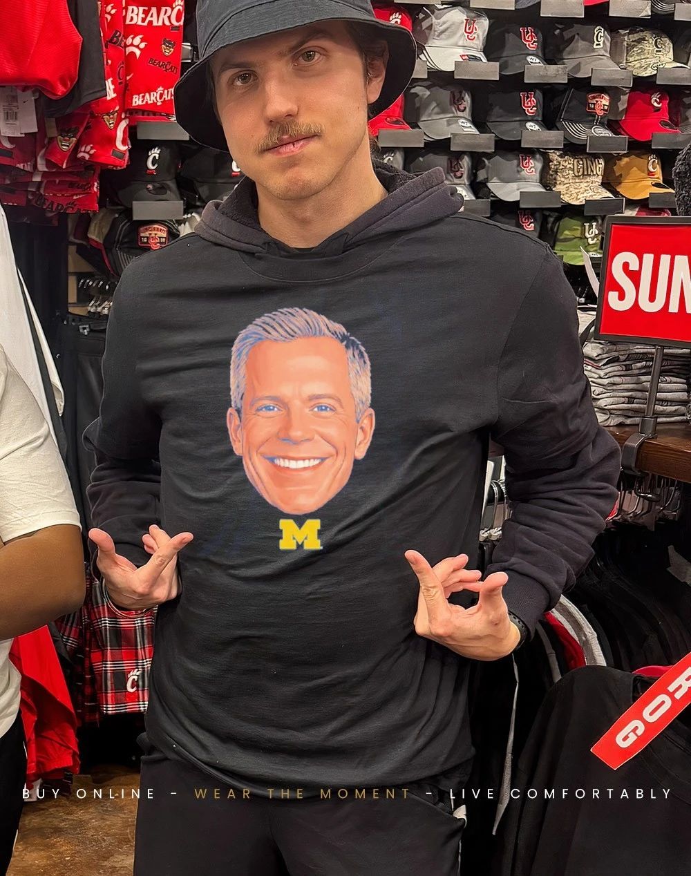 Coach Dusty May Big Head Michigan Wolverines shirt