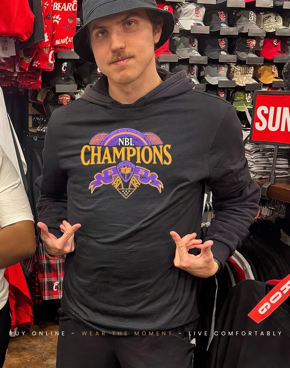 Sydney Kings 2026 NBL Champions Logo Locker Room shirt