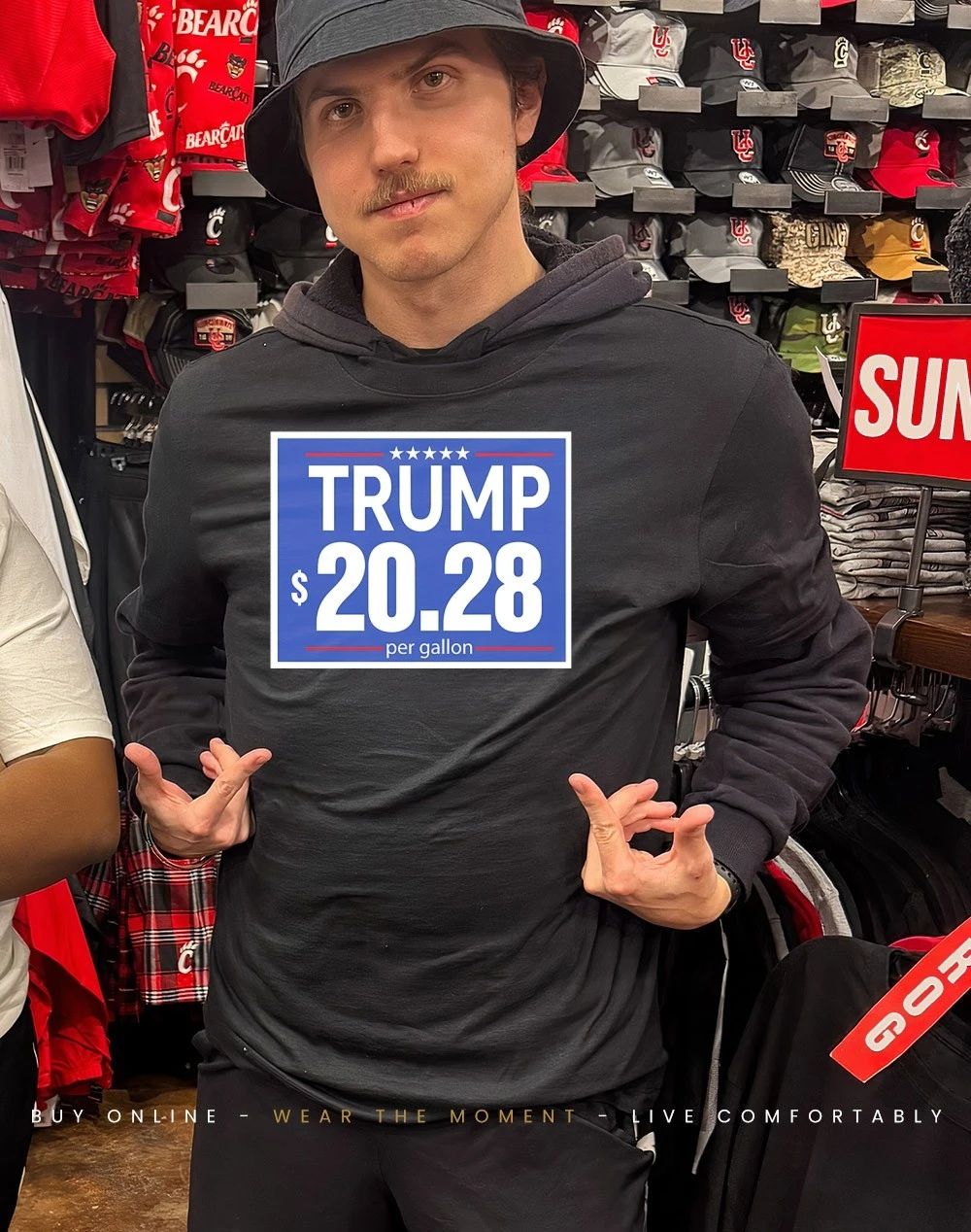 Trump Gas Price 20.28 Per Gallon Political shirt