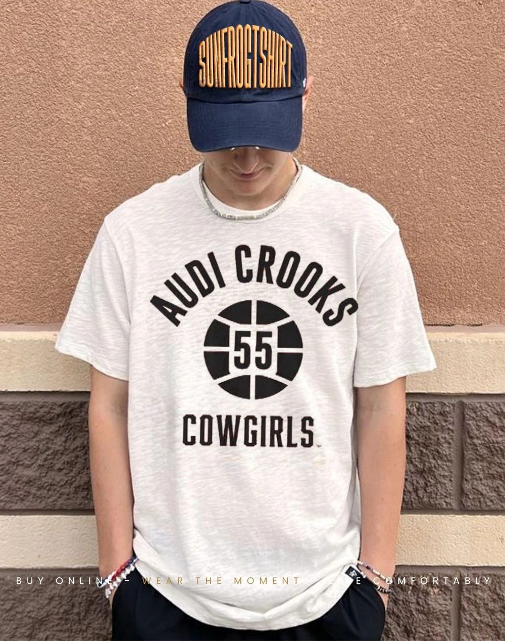 OSU Cowgirls Audi Crooks Name Number Ball front and back shirt