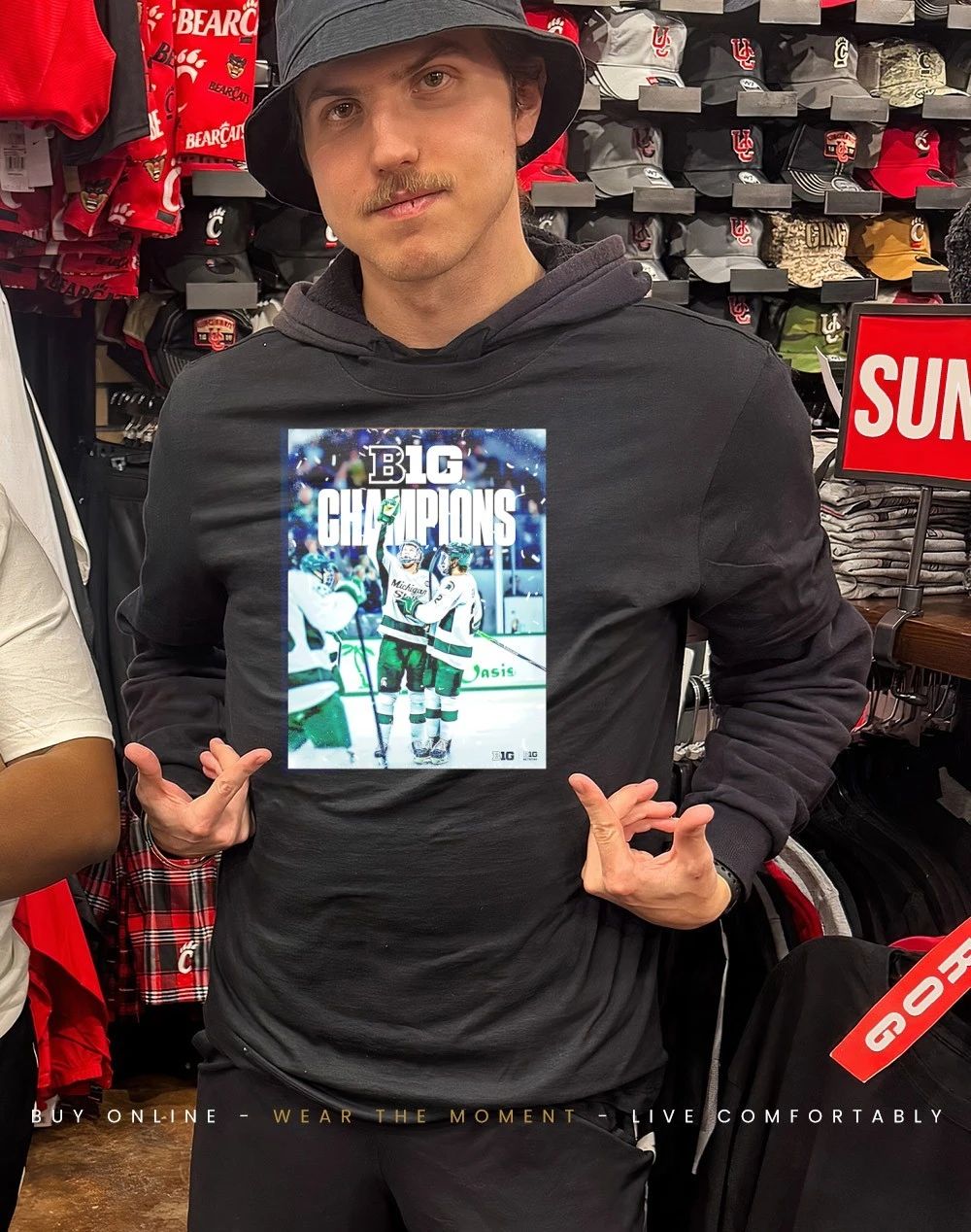 Michigan State Spartans Ice Hockey 2026 B1G Men’s Hockey Regular Season Champs Back To Back shirt