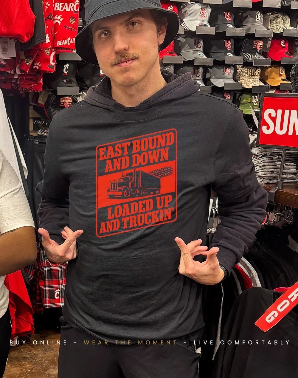 East bound and down loaded up an trucking shirt