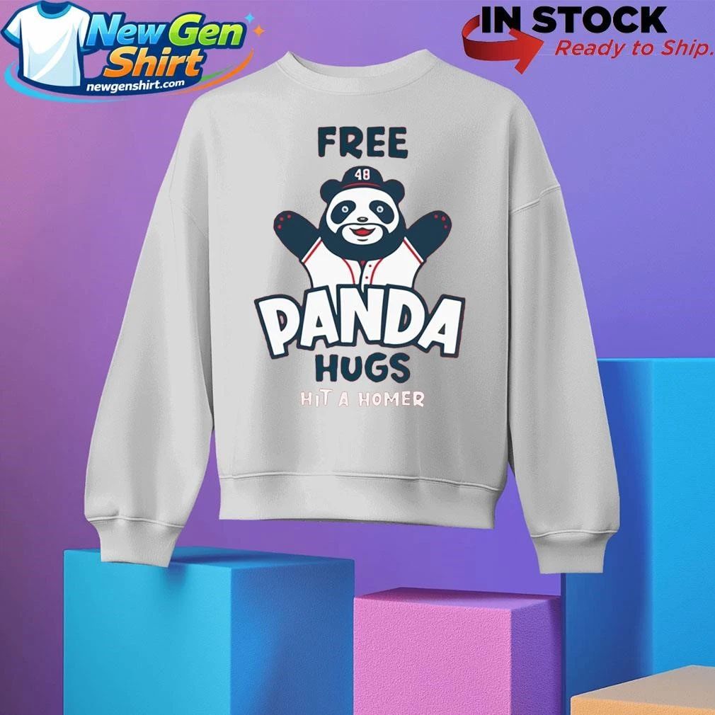 Ronald Acuna Jr Free Panda Hug Hit A Homer Shirt