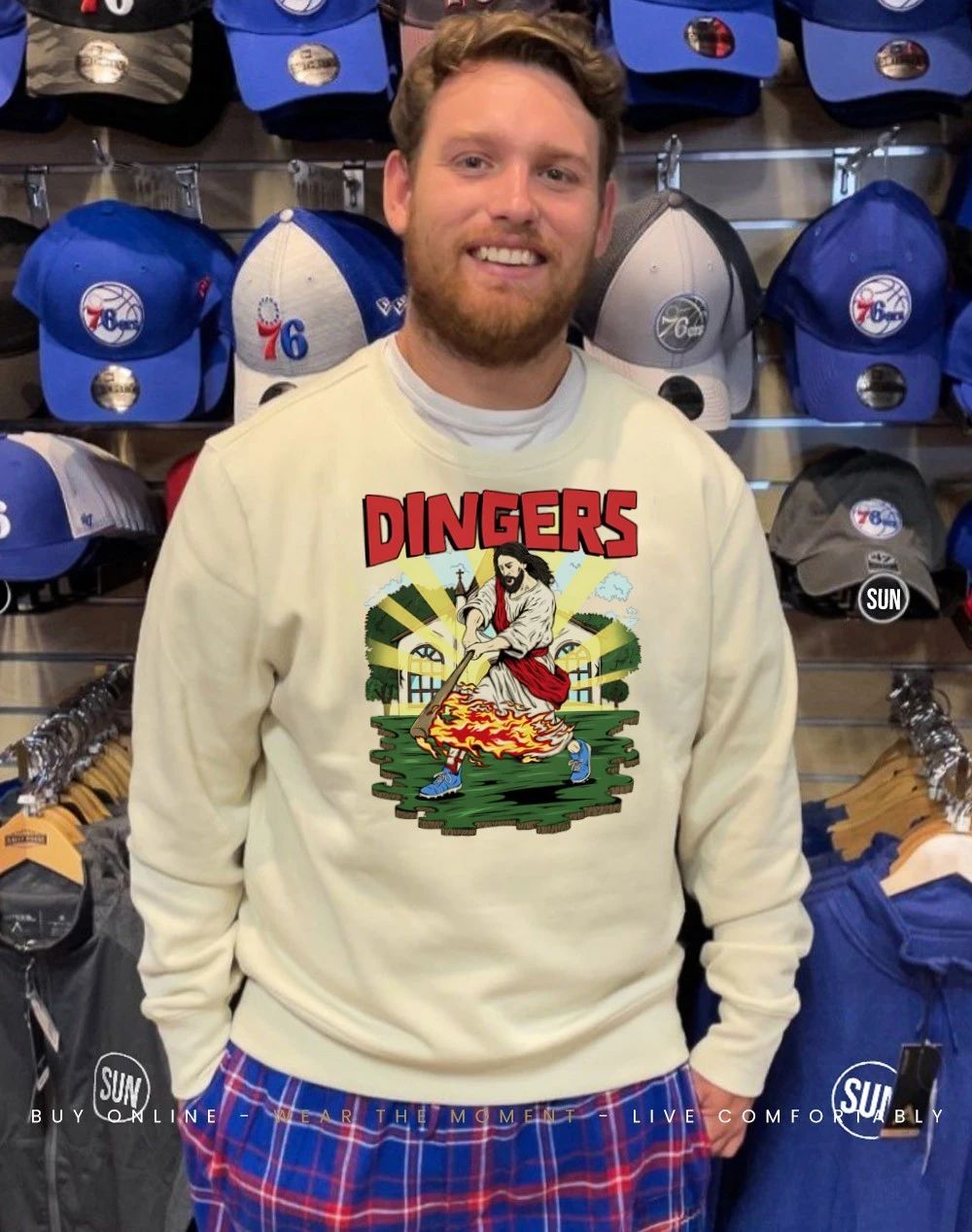 Jesus Hits Dingers Jesus Played Baseball graphic shirt