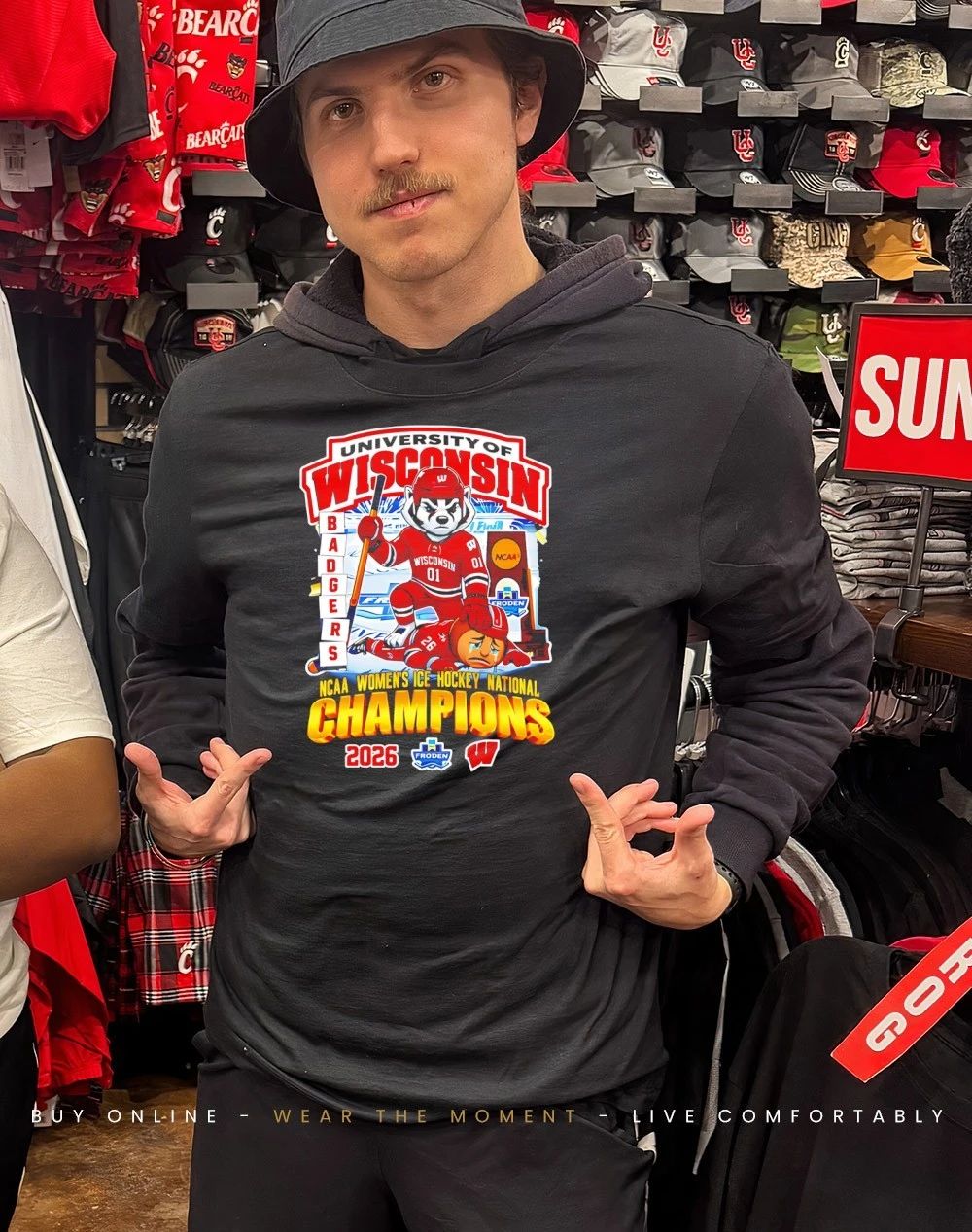 University Of Wisconsin Badgers NCAA Women’s Ice Hockey National Champions 2026 shirt