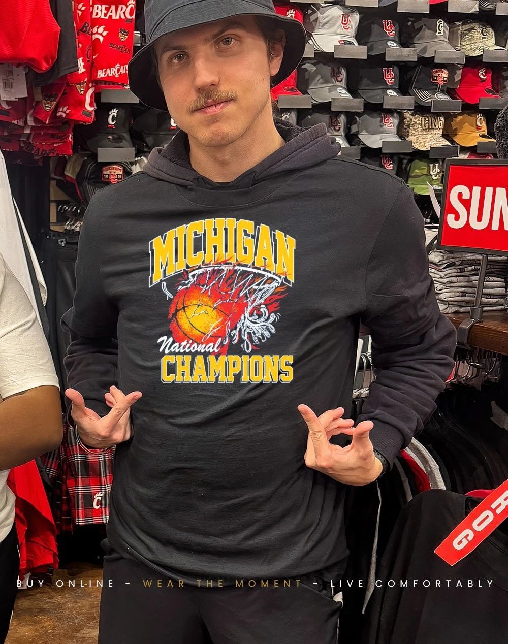 Michigan Wolverines Men’s Basketball 2026 NCAA National Champions Flame Fire shirt
