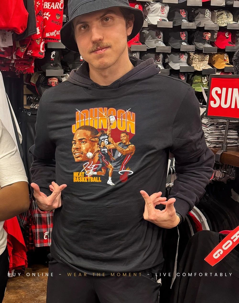 Keshad Johnson Miami Heat Collage signature shirt