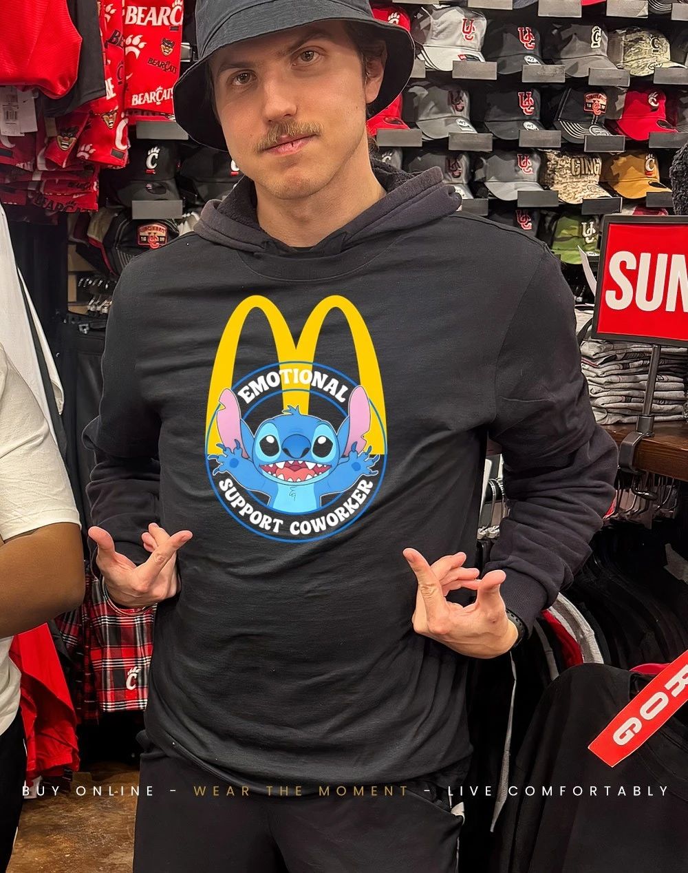 Mcdonald’s emotional support coworker Bluey shirt