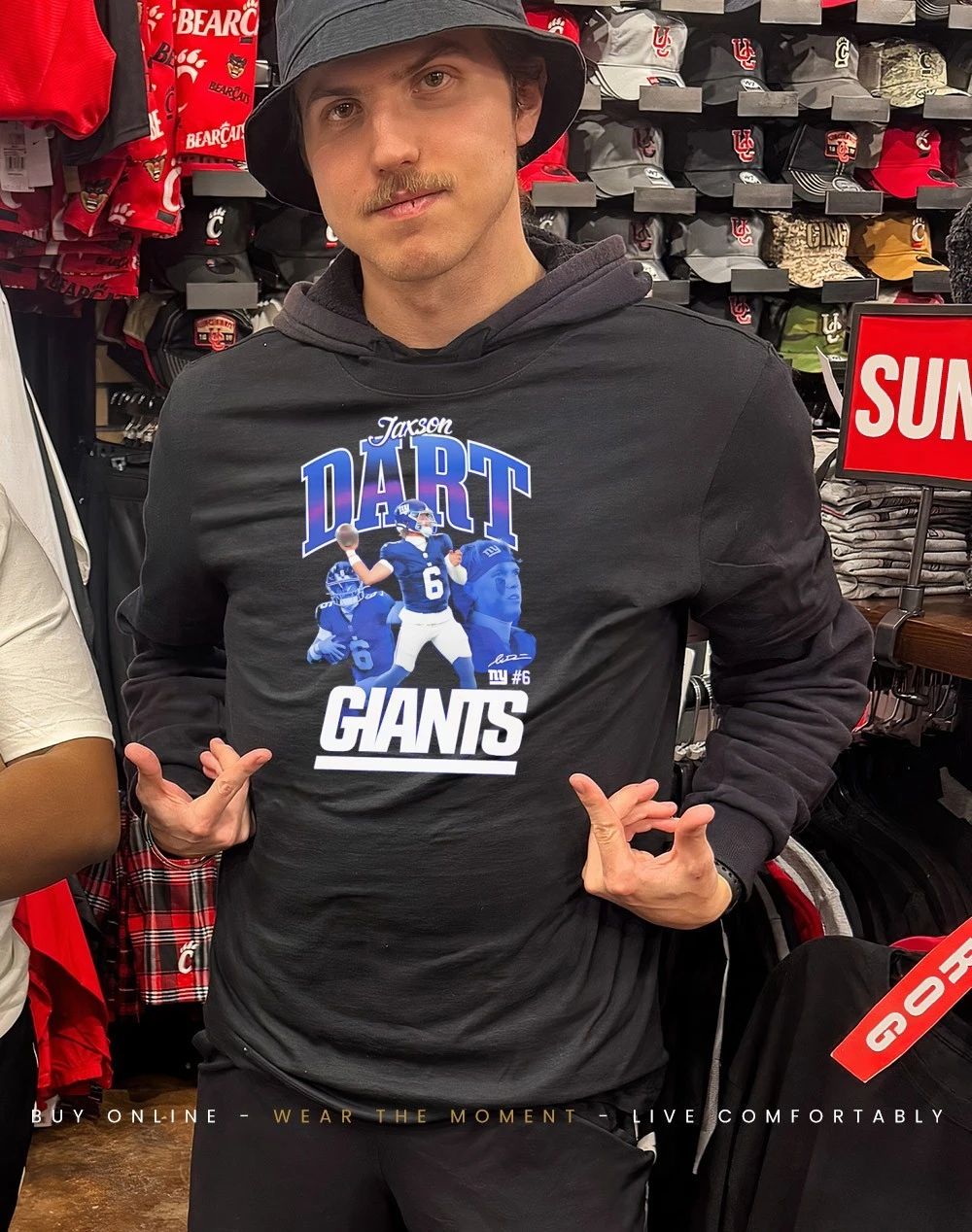 New York Giants Jaxson Dart Triple Pic shirt
