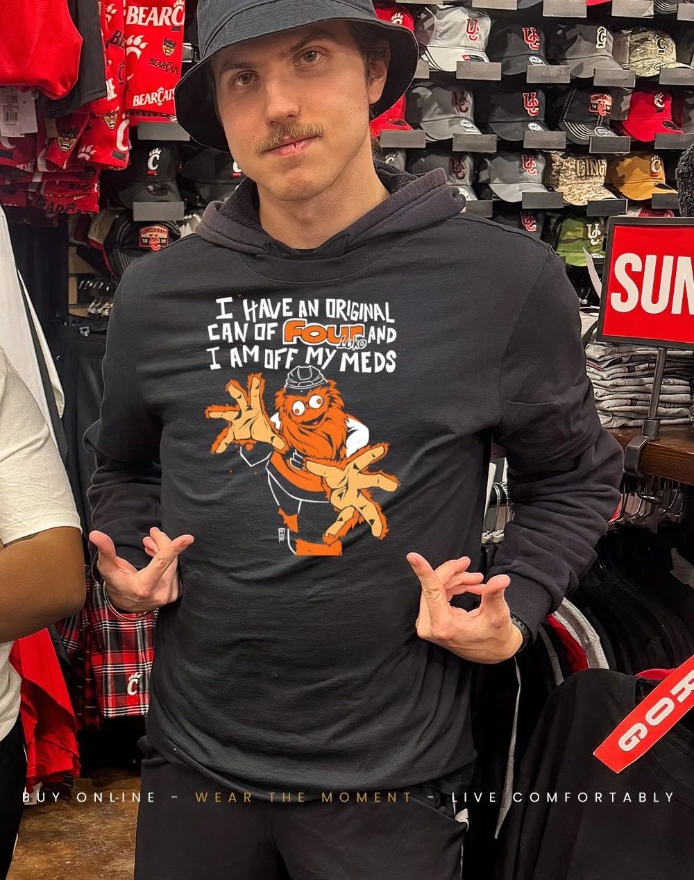 Philadelphia Flyers I have an original can of four and I am off my meds shirt