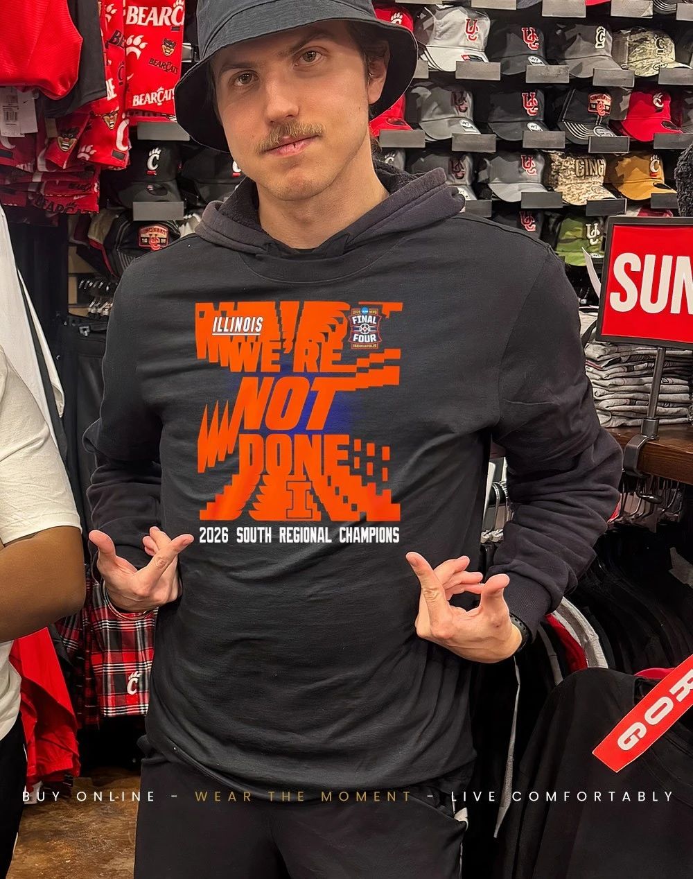 Illinois Basketball 2026 South Regional Champions Final Four We’re not done I shirt