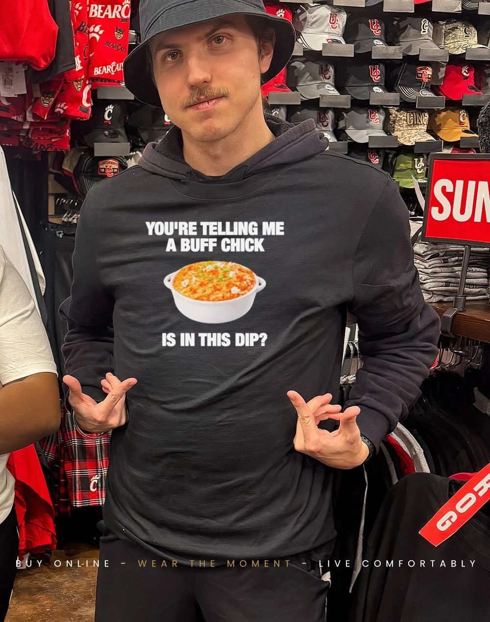 You’re telling me a buff chick is in this dip shirt