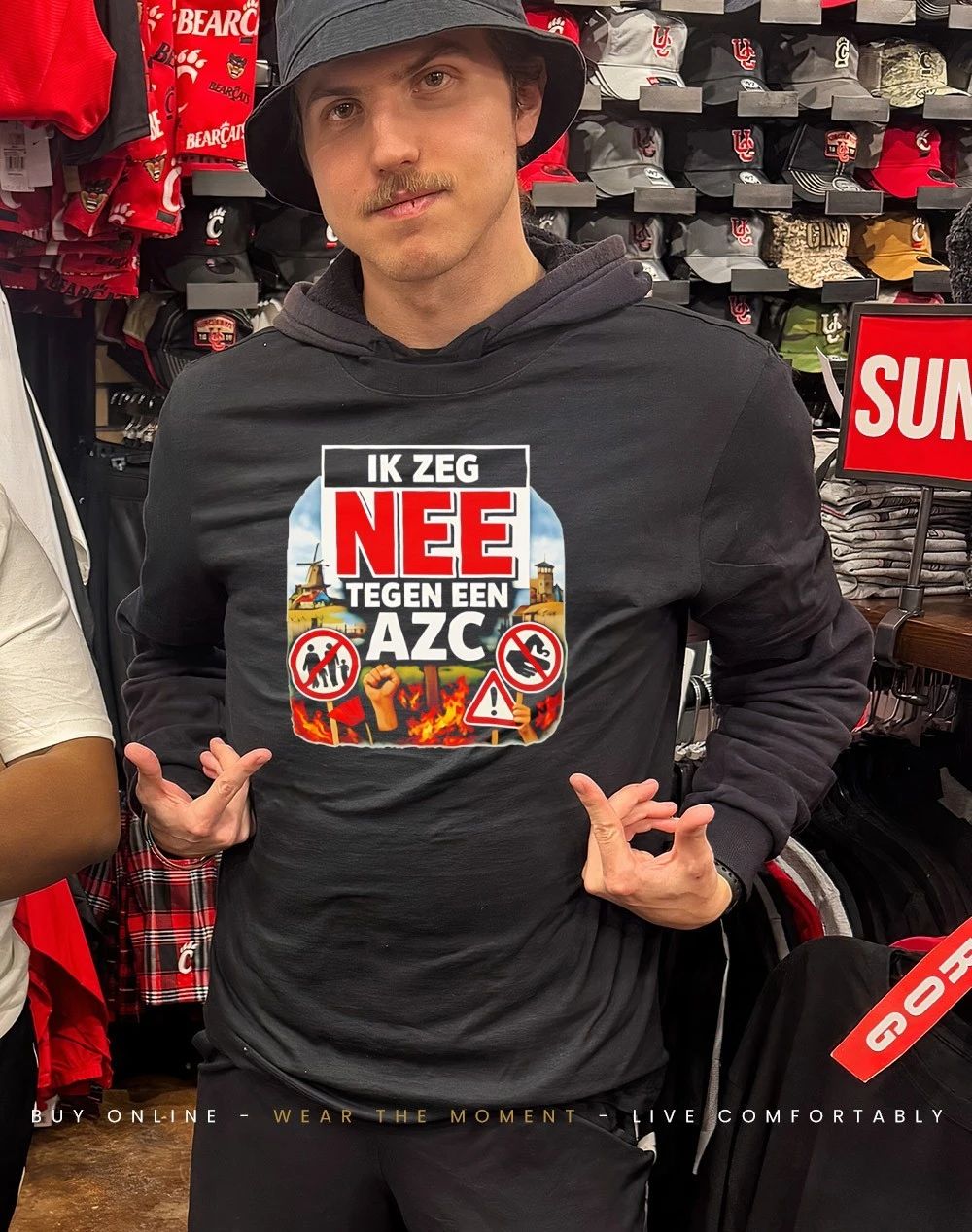 Ik Zeg Nee Tegen AZC Dutch Protest Statement shirt