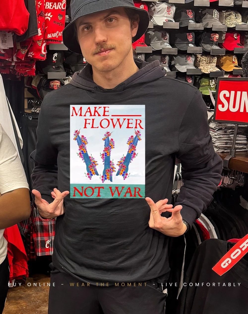 Minuteman III make flower not war shirt