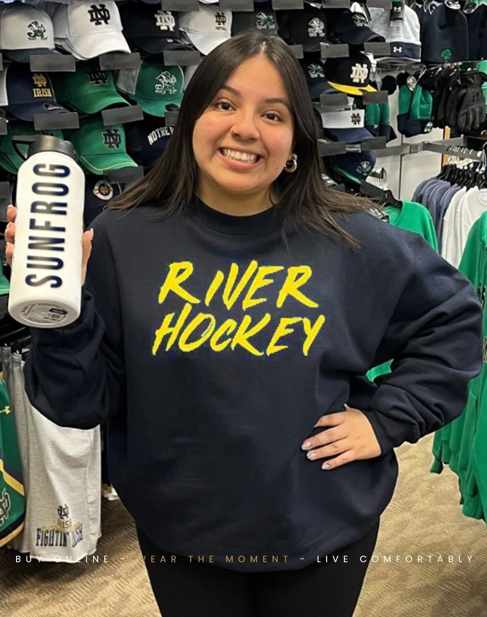 Buffalo Sabres River Hockey front and back shirt