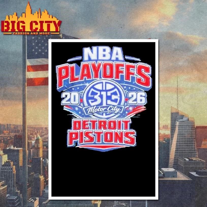 2026 NBA Playoffs Detroit Pistons Basketball Shirt