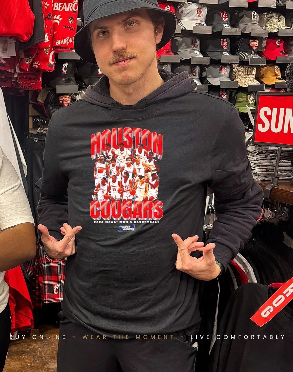 Houston Men’s Basketball NCAA March Madness 2026 Team Collage shirt