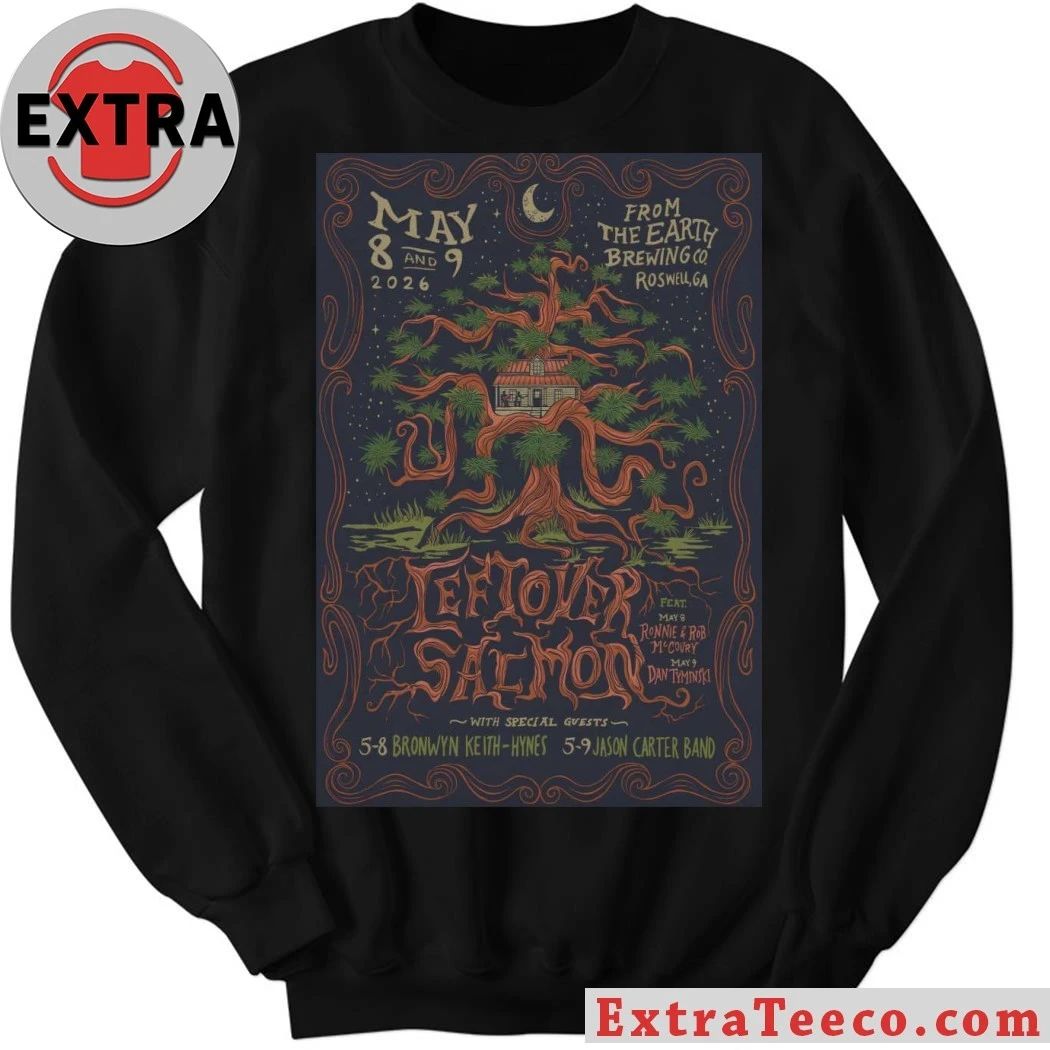 Leftover Salmon In Roswell GA On May 8-9 2026 Tour Poster Shirt